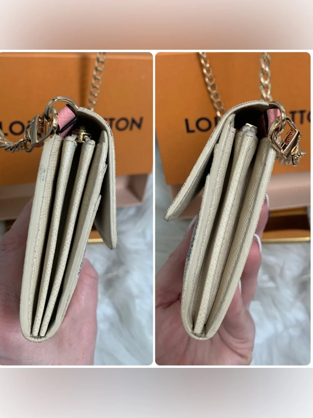 2007 authentic Louis Vuitton Damier Azur Sarah wallet w/ box & conversion kit. - Picture 6 of 16